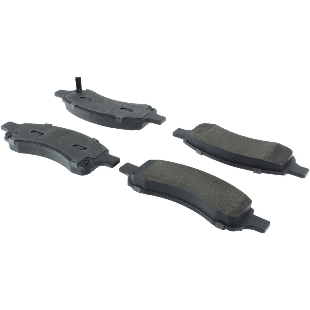 Posi Quiet Semi-Metallic Disc Brake Pad Set, with Hardware, 2-Wheel Set
