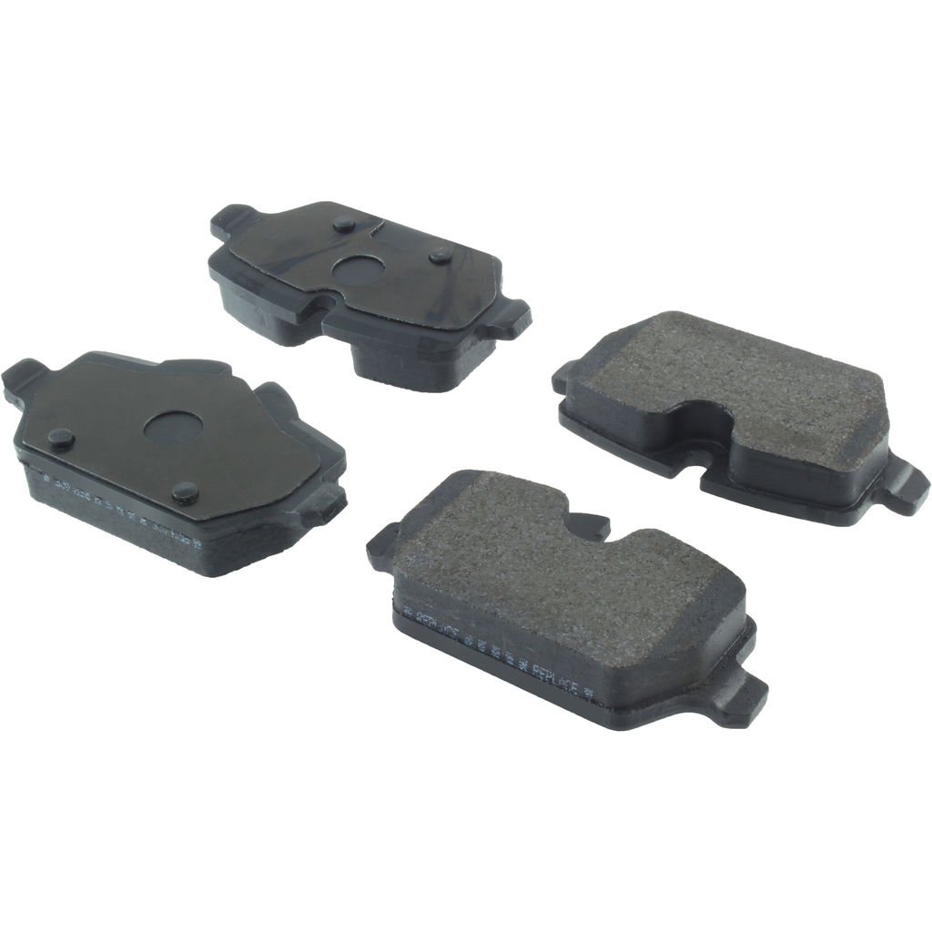 Posi Quiet Semi-Metallic Disc Brake Pad Set, with Hardware, 2-Wheel Set