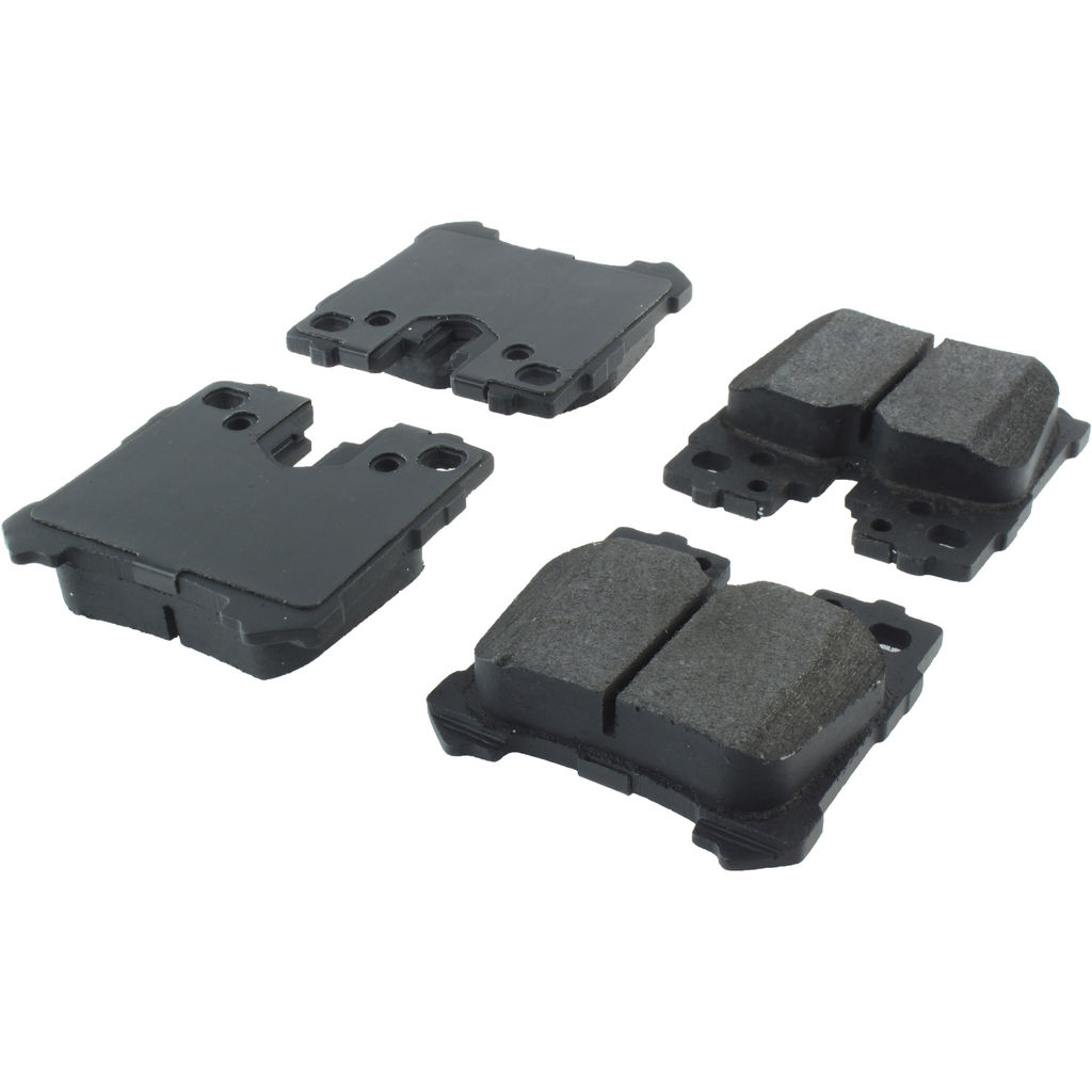 Posi Quiet Semi-Metallic Disc Brake Pad Set, with Hardware, 2-Wheel Set
