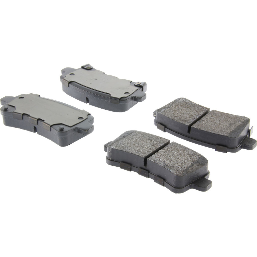 Posi Quiet Semi-Metallic Disc Brake Pad Set, with Hardware, 2-Wheel Set