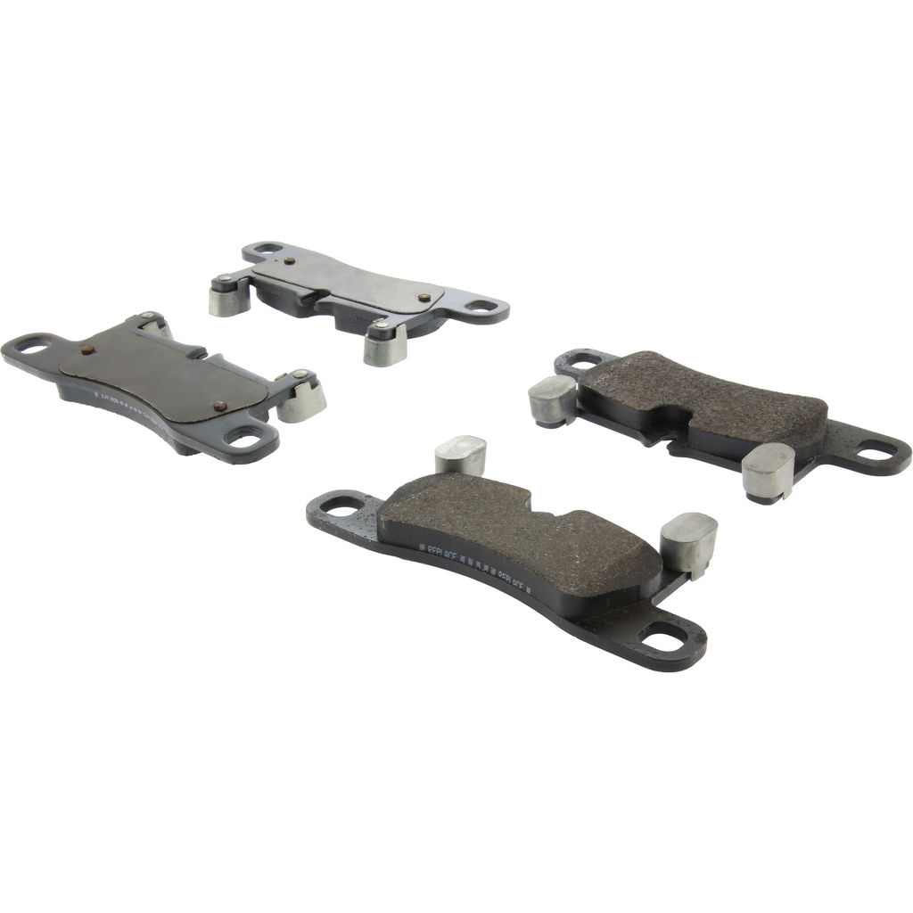 Posi Quiet Semi-Metallic Disc Brake Pad Set, with Hardware, 2-Wheel Set