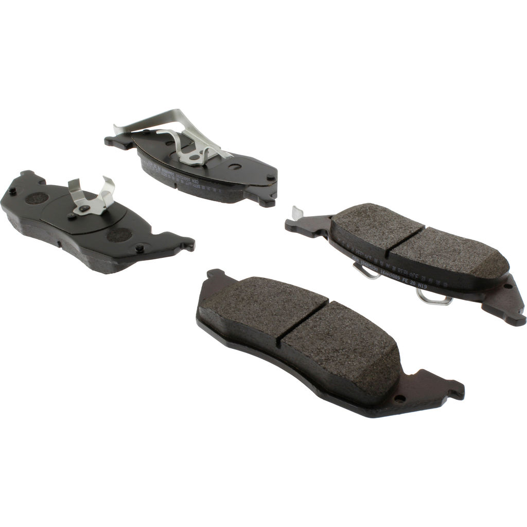Posi Quiet Extended Wear Disc Brake Pad, with Shims and Hardware, 2-Wheel Set