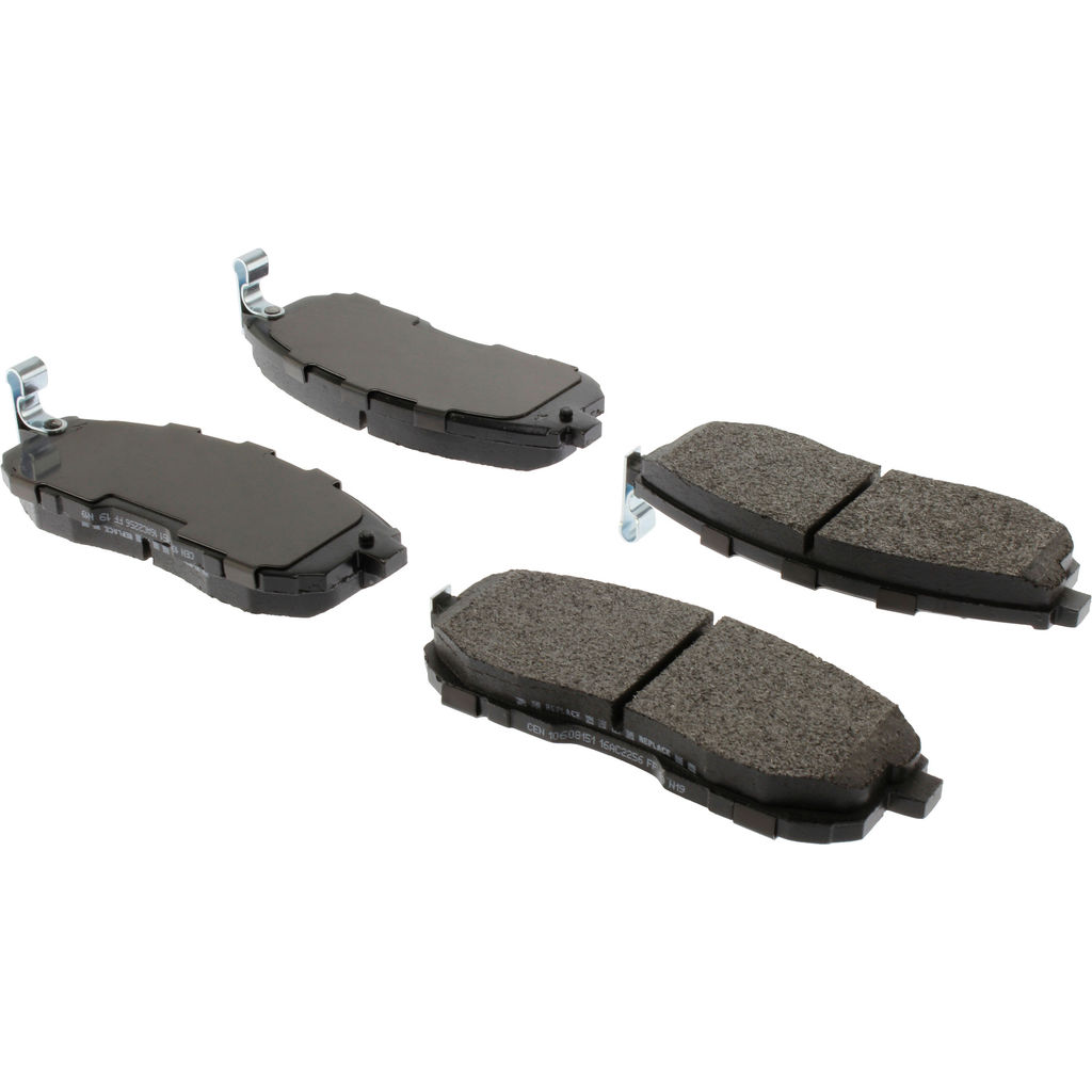 Posi Quiet Extended Wear Disc Brake Pad, with Shims and Hardware, 2-Wheel Set