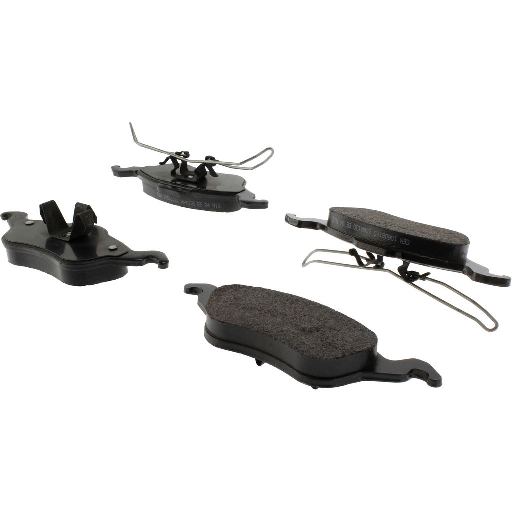 Posi Quiet Extended Wear Disc Brake Pad, with Shims and Hardware, 2-Wheel Set