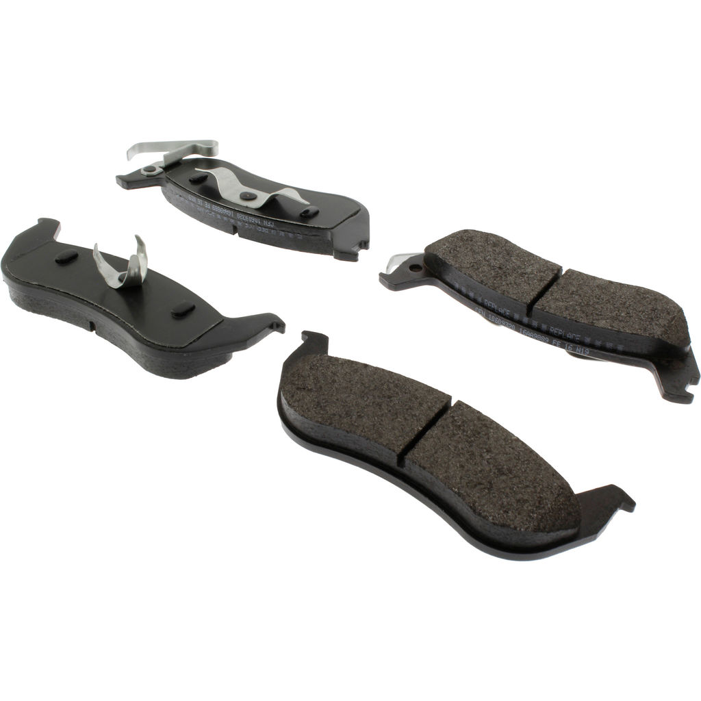 Posi Quiet Extended Wear Disc Brake Pad, with Shims and Hardware, 2-Wheel Set