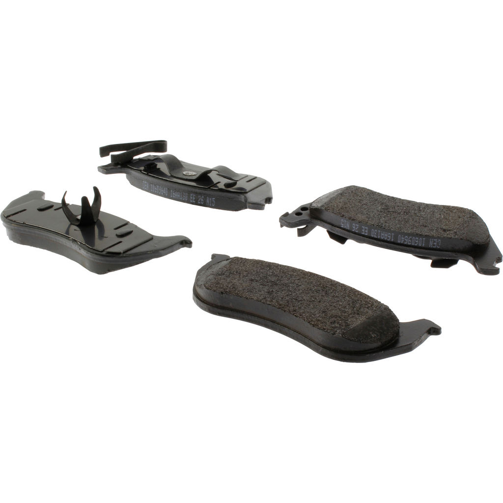 Posi Quiet Extended Wear Disc Brake Pad, with Shims and Hardware, 2-Wheel Set