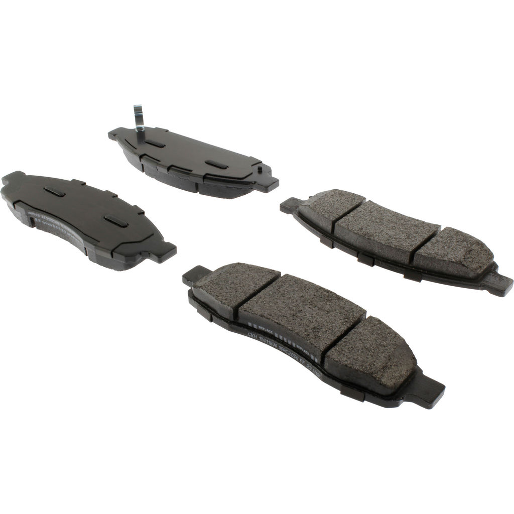 Posi Quiet Extended Wear Disc Brake Pad, with Shims and Hardware, 2-Wheel Set
