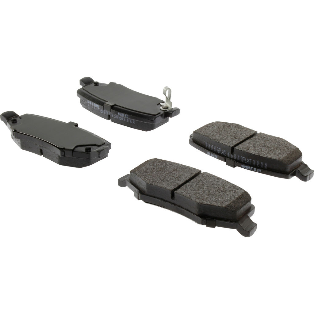 Posi Quiet Extended Wear Disc Brake Pad, with Shims and Hardware, 2-Wheel Set
