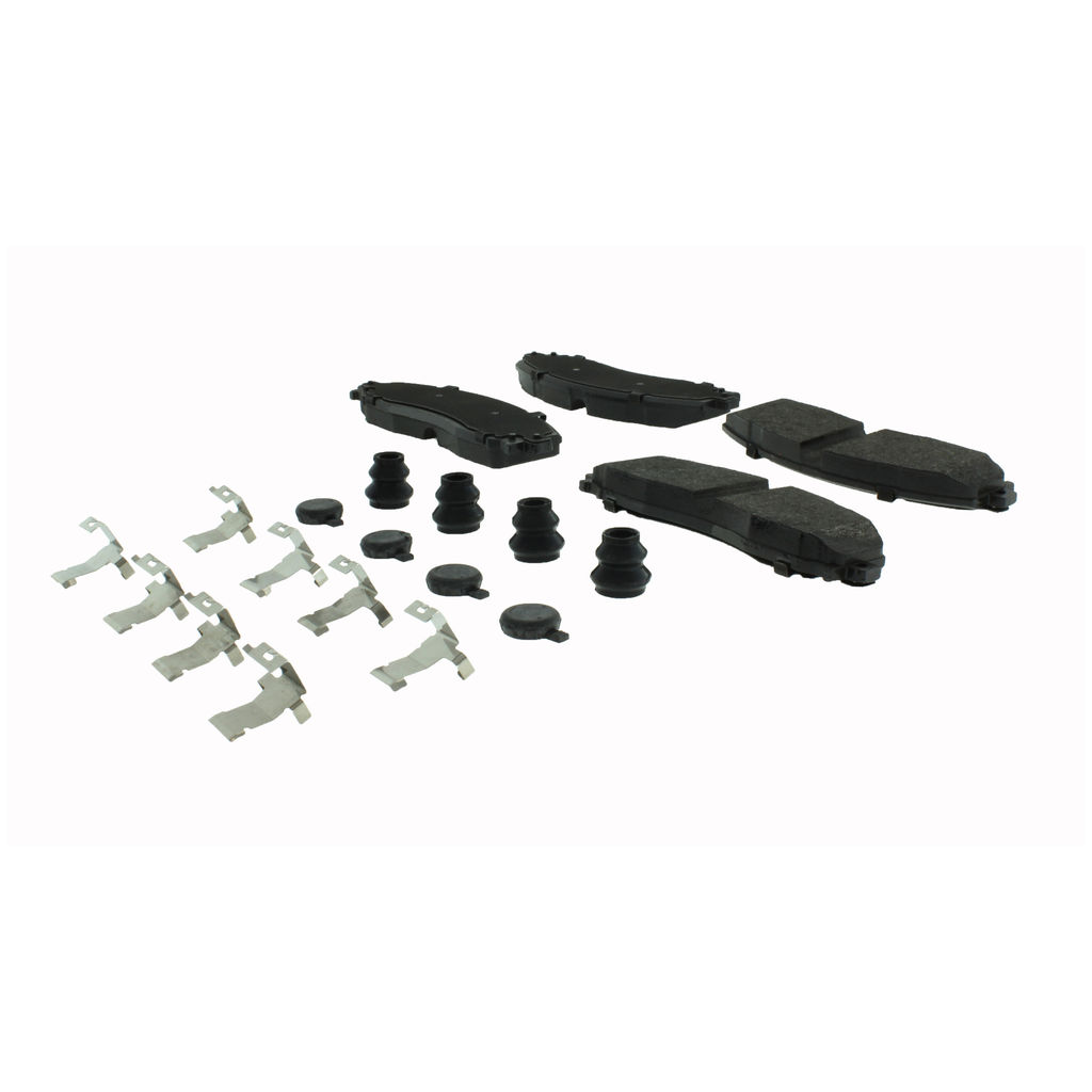 Posi Quiet Extended Wear Disc Brake Pad, with Shims and Hardware, 2-Wheel Set