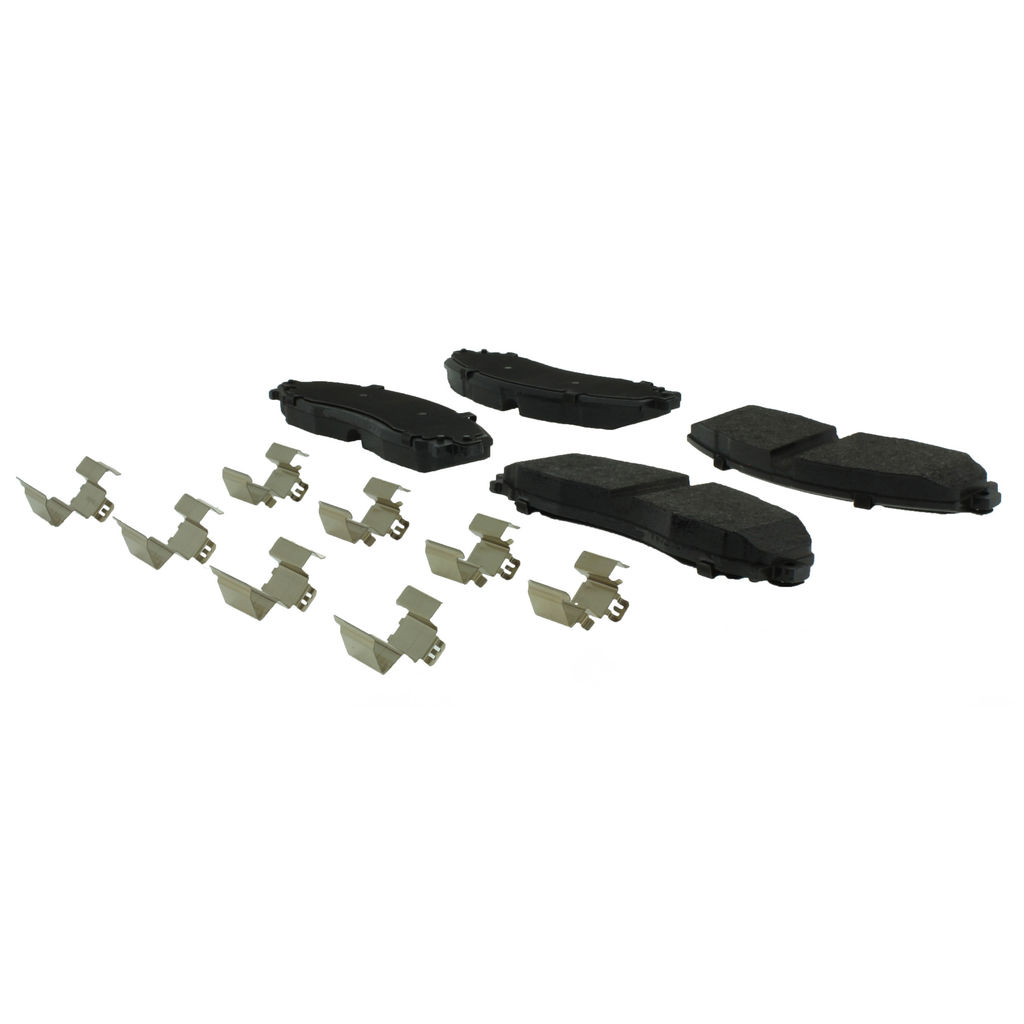 Posi Quiet Extended Wear Disc Brake Pad, with Shims and Hardware, 2-Wheel Set