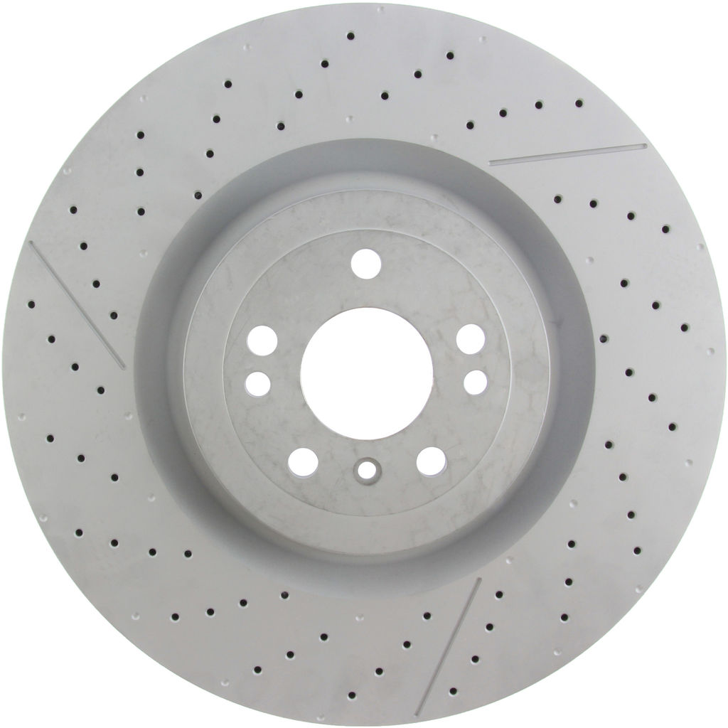 Centric 127.35130 - Premium OE Design Disc Brake Rotor, Drilled and Slotted