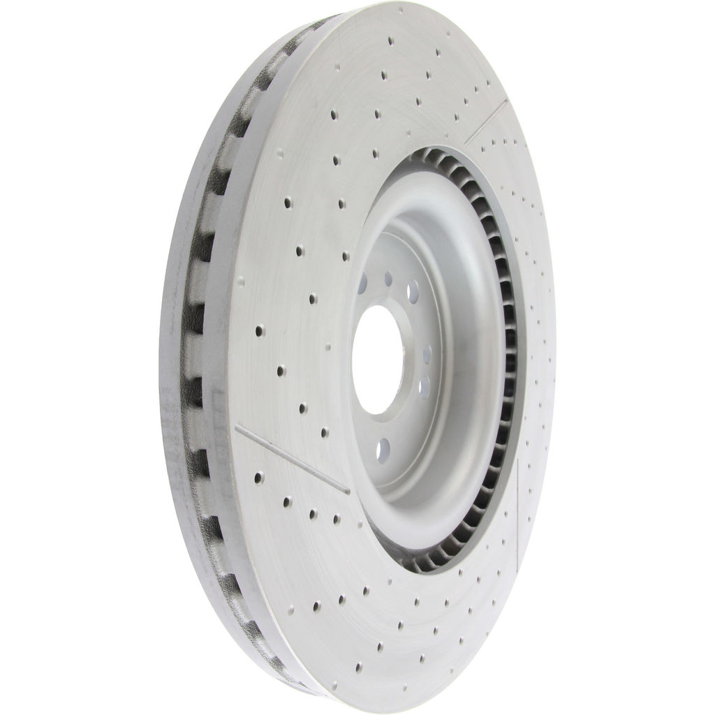 Centric 127.35130 - Premium OE Design Disc Brake Rotor, Drilled and Slotted