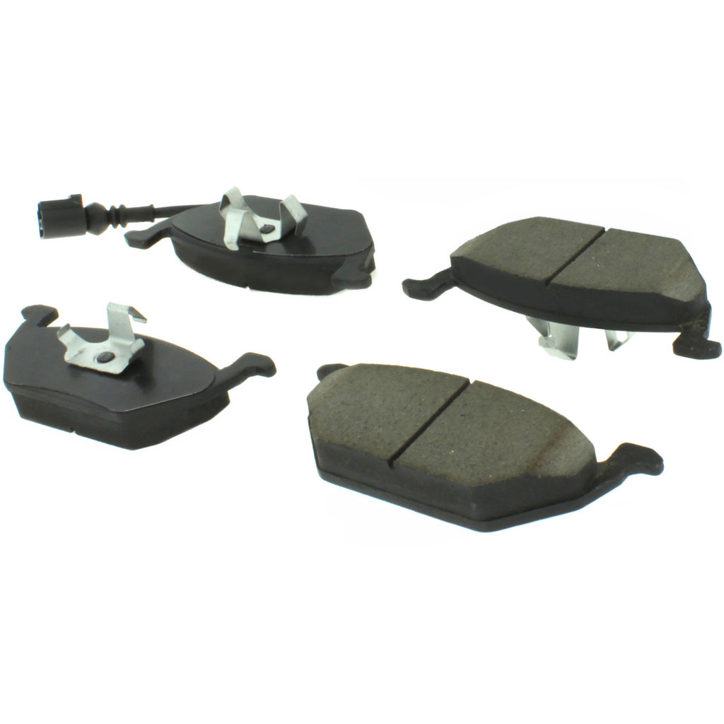 Premium Semi-Metallic Disc Brake Pad, with Shims and Hardware, 2-Wheel Set