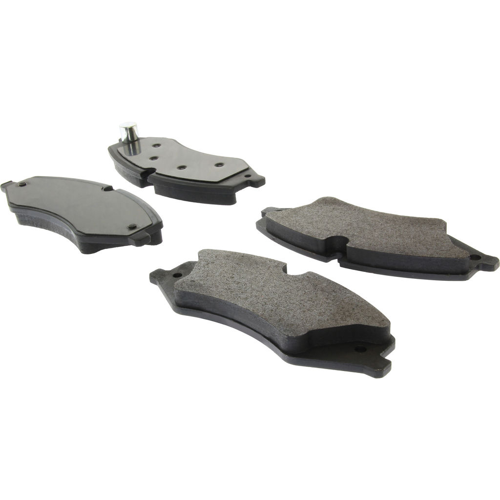 Premium Semi-Metallic Disc Brake Pad, with Shims and Hardware, 2-Wheel Set