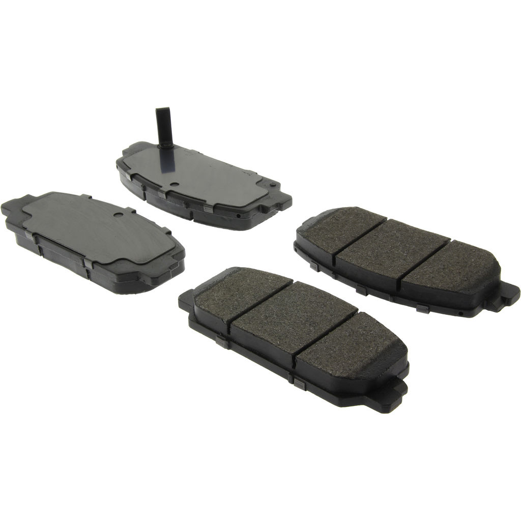 Premium Semi-Metallic Disc Brake Pad, with Shims and Hardware, 2-Wheel Set