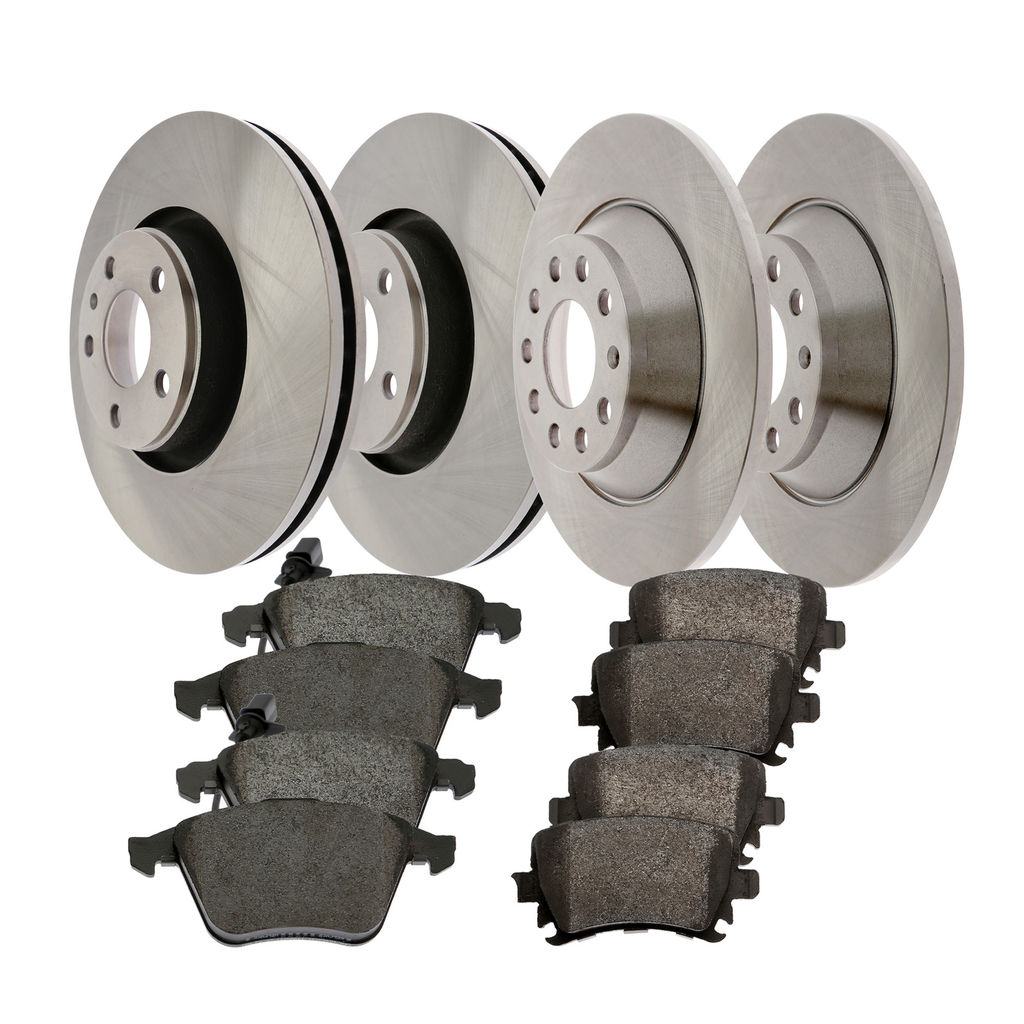 Centric 903.51033 - OE Plus Brake Rotors and Pads Kit, 4 Wheel Set