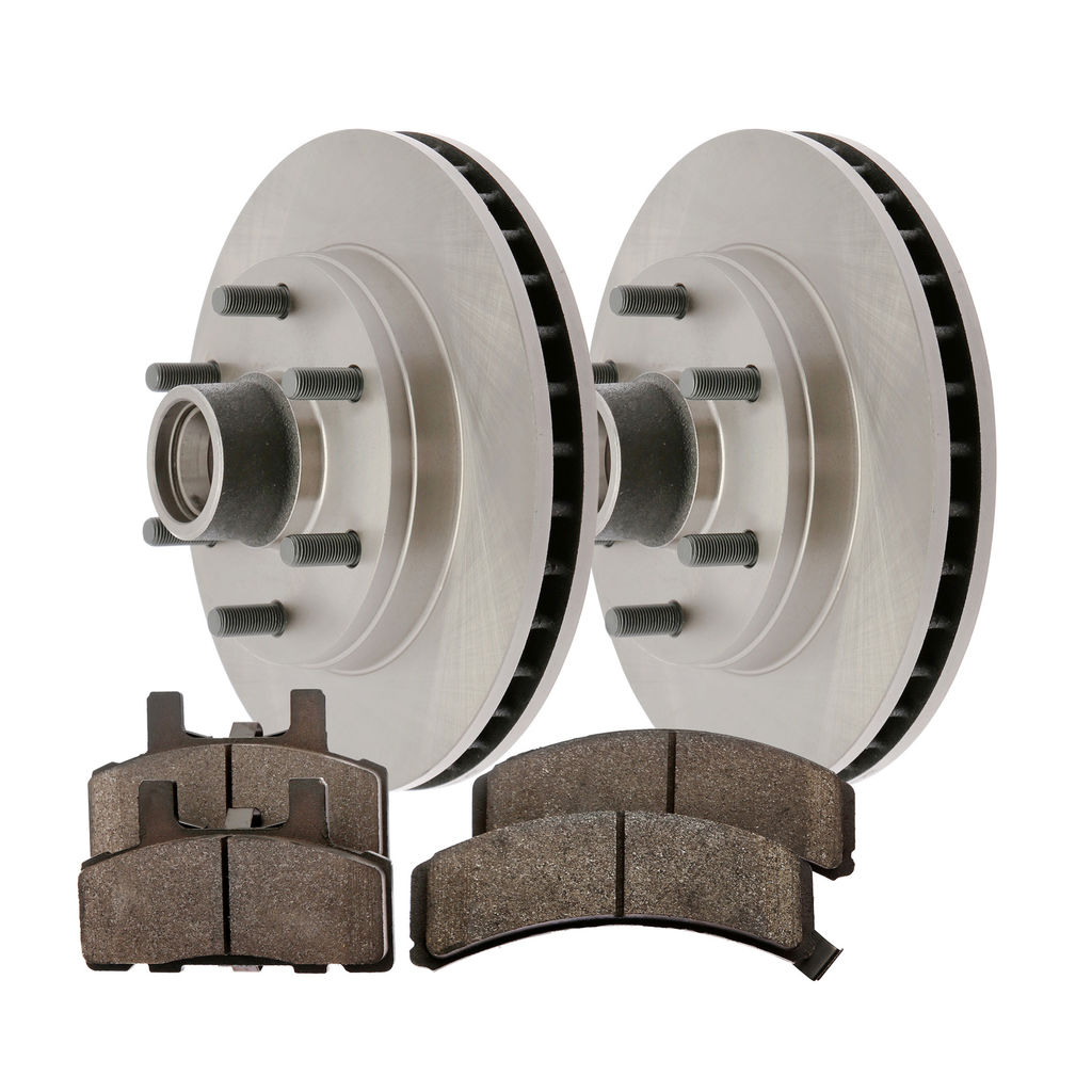 Centric 907.62057 - OE Plus Brake Rotors and Pads Kit, 2 Wheel Set