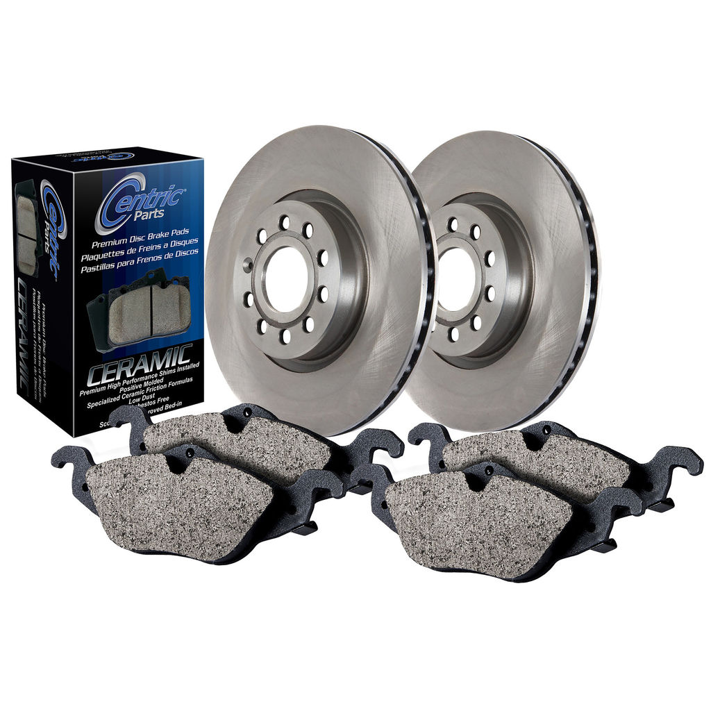 Centric 908.02501 - Select Pack Single Axle Disc Brake Upgrade Kit - Rotor and Pad, 2-Wheel Set