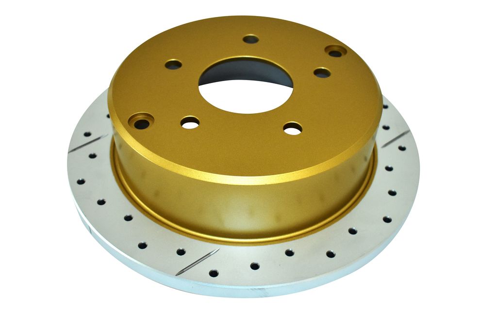 DBA DBA041X - Drilled and Slotted Street XS Gold Brake Rotor, Sold Individually