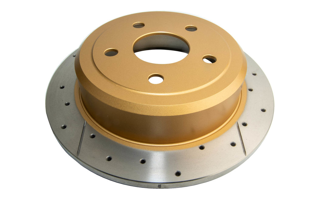 DBA DBA2537X - Drilled and Slotted Street XS Gold Brake Rotor, Sold Individually