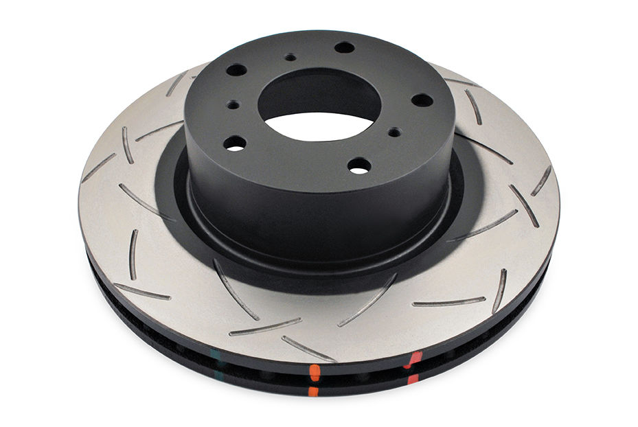 DBA DBA4040S - Slotted 4000 Series T3 Black Brake Rotor with Kangaroo Paw Vanes, Sold Individually