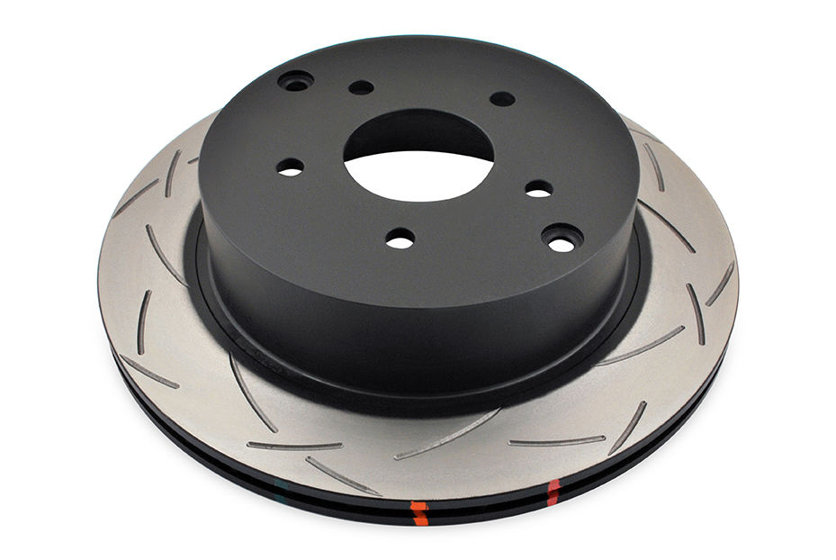 DBA DBA4049S - Slotted 4000 Series T3 Black Brake Rotor with Kangaroo Paw Vanes, Sold Individually