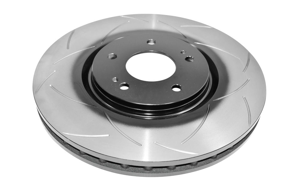 DBA DBA418S - Slotted Street T2 Uncoated Brake Rotor with Kangaroo Paw Vanes, Sold Individually
