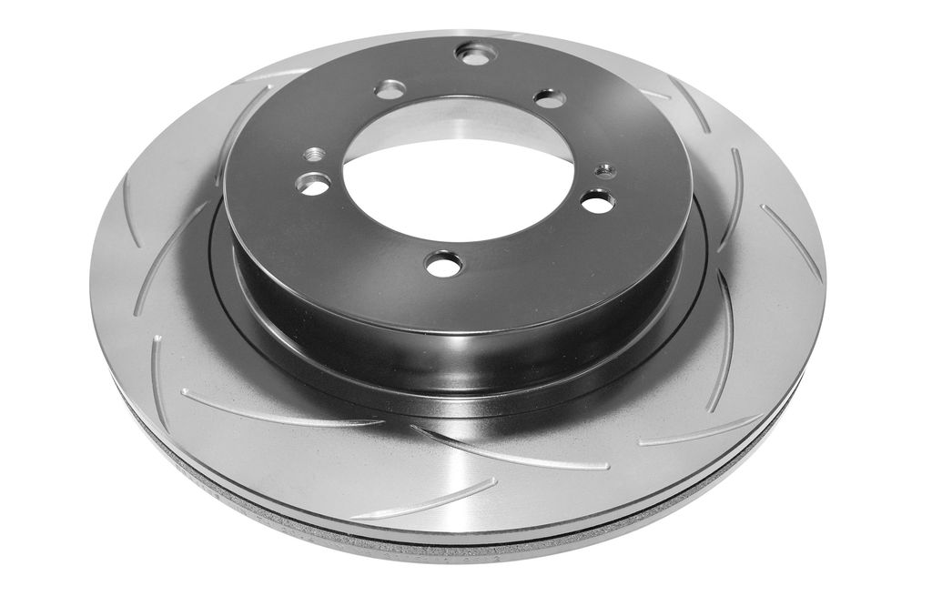 DBA DBA419S - Slotted Street T2 Uncoated Brake Rotor with Kangaroo Paw Vanes, Sold Individually