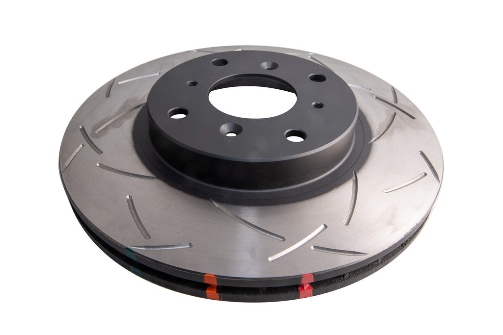 DBA DBA4200S - Slotted 4000 Series T3 Black Brake Rotor with Kangaroo Paw Vanes, Sold Individually