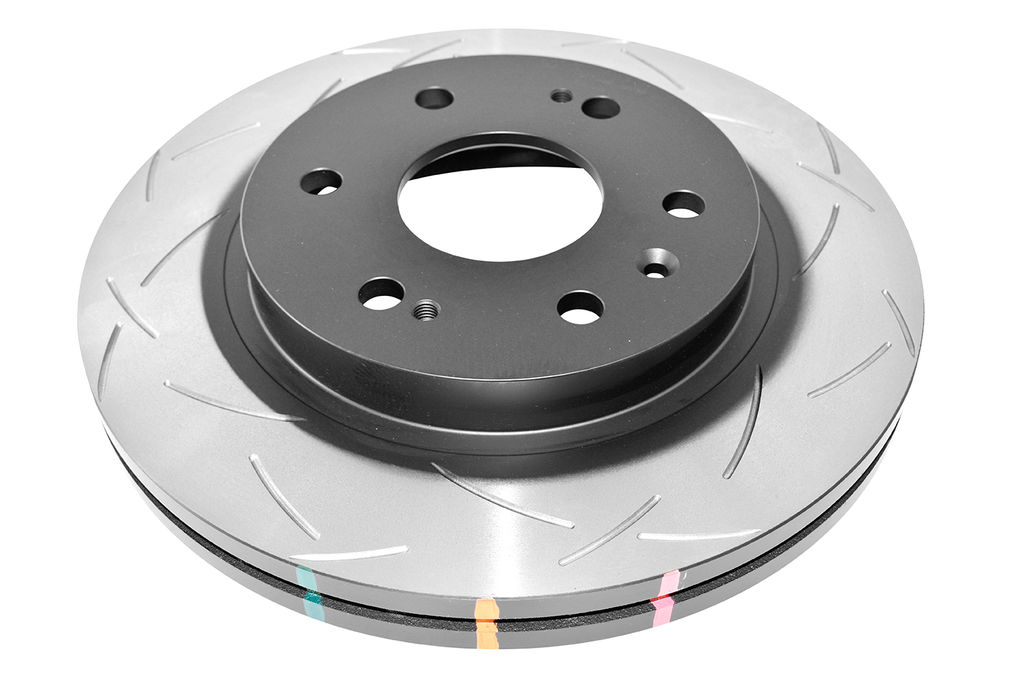 DBA DBA42010S - Slotted 4000 Series T3 Black Brake Rotor with Kangaroo Paw Vanes, Sold Individually