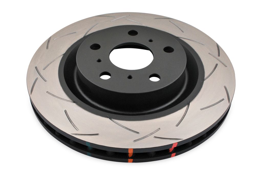 DBA DBA42028S - Slotted 4000 Series T3 Black Brake Rotor with Kangaroo Paw Vanes, Sold Individually