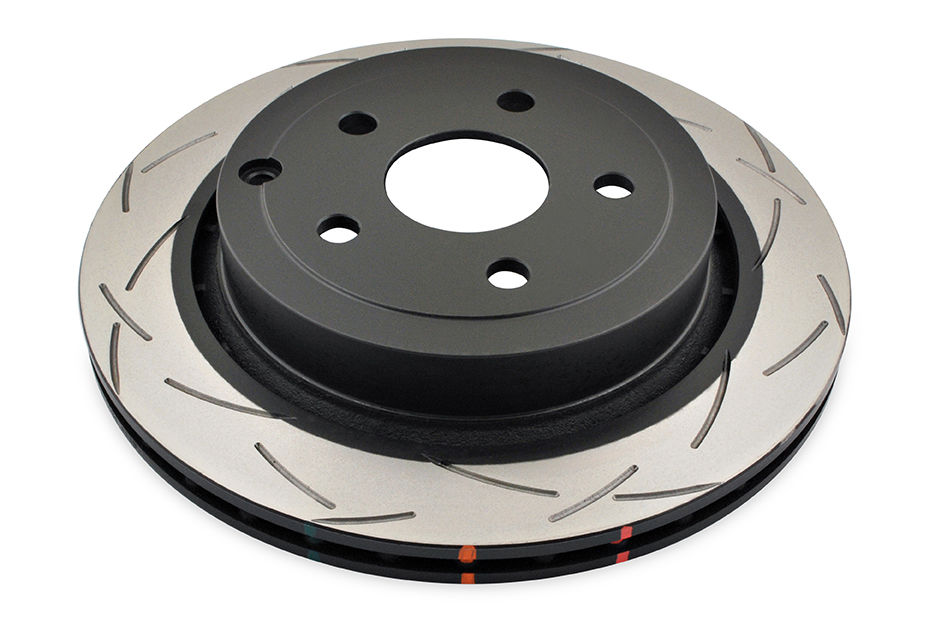 DBA DBA42029S - Slotted 4000 Series T3 Black Brake Rotor with Kangaroo Paw Vanes, Sold Individually