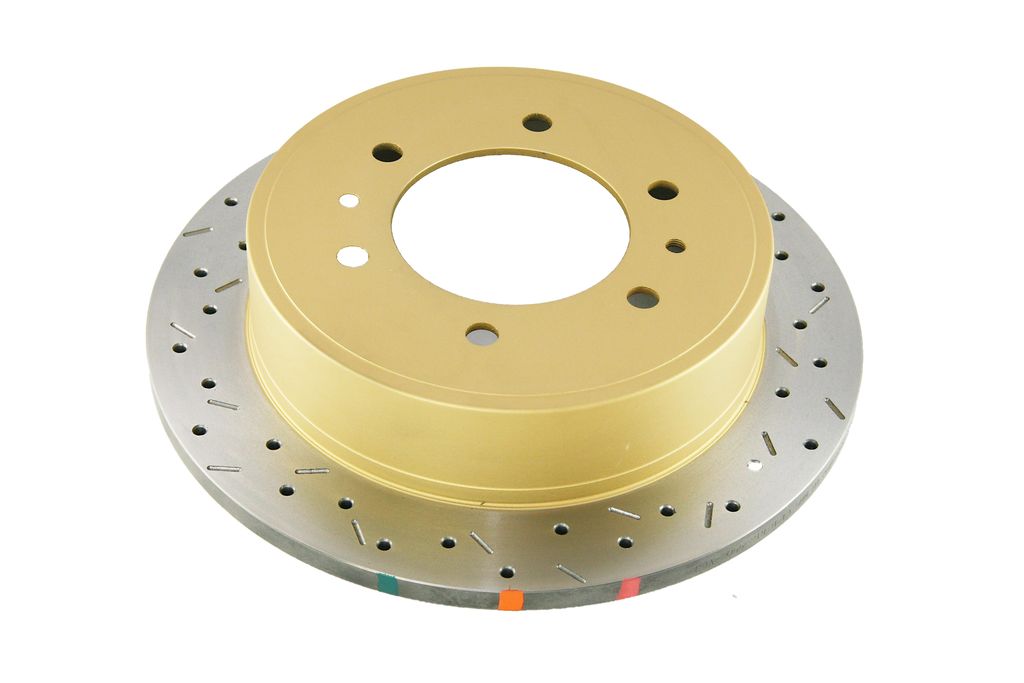 DBA DBA42055XS - Drilled and Slotted 4000 XS Gold Brake Rotor