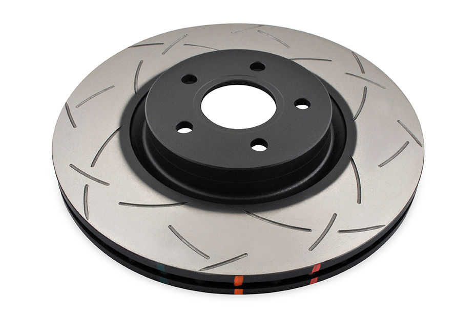 DBA DBA42120S - Slotted 4000 Series T3 Black Brake Rotor with Kangaroo Paw Vanes, Sold Individually