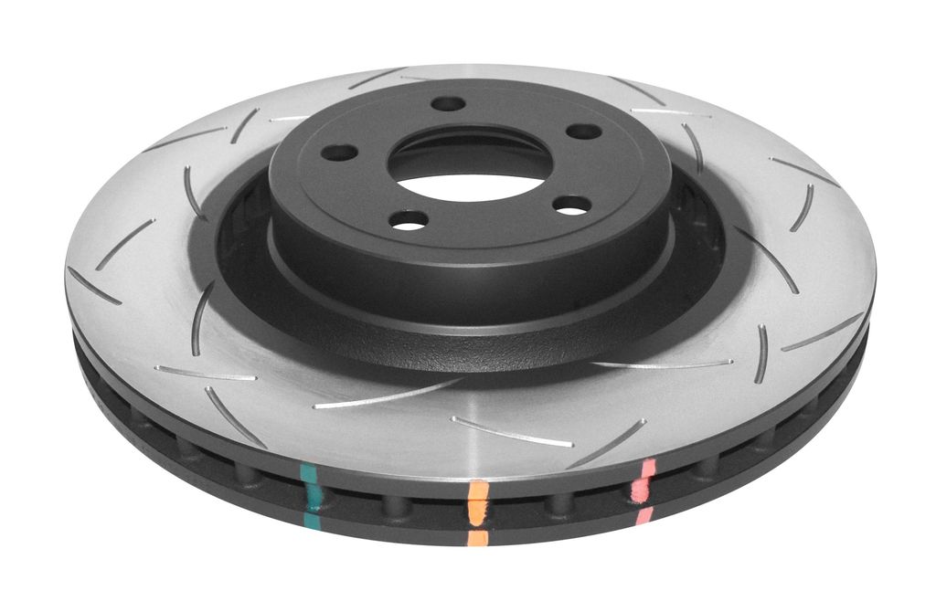 DBA DBA42164S - Slotted 4000 Series T3 Black Brake Rotor with Kangaroo Paw Vanes, Sold Individually