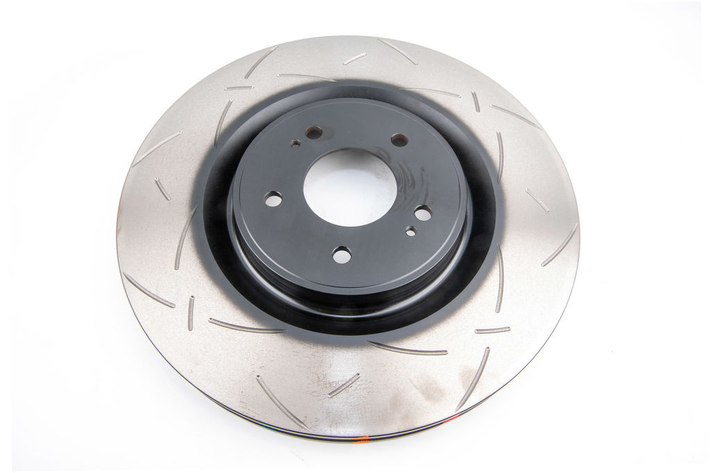 DBA DBA42224S - Slotted 4000 Series T3 Black Brake Rotor with Kangaroo Paw Vanes, Sold Individually
