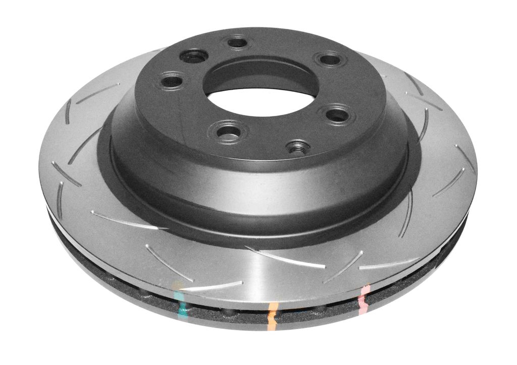 DBA DBA42245S - Slotted 4000 Series T3 Black Brake Rotor with Kangaroo Paw Vanes, Sold Individually