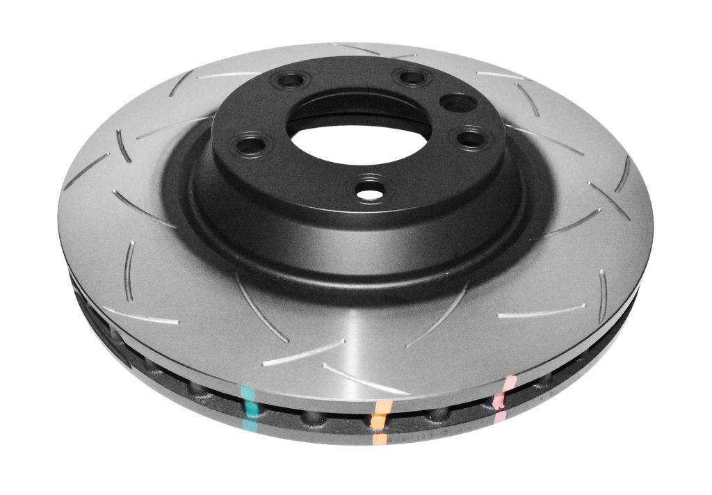 DBA DBA42246S - Slotted 4000 Series T3 Black Brake Rotor with Kangaroo Paw Vanes, Sold Individually