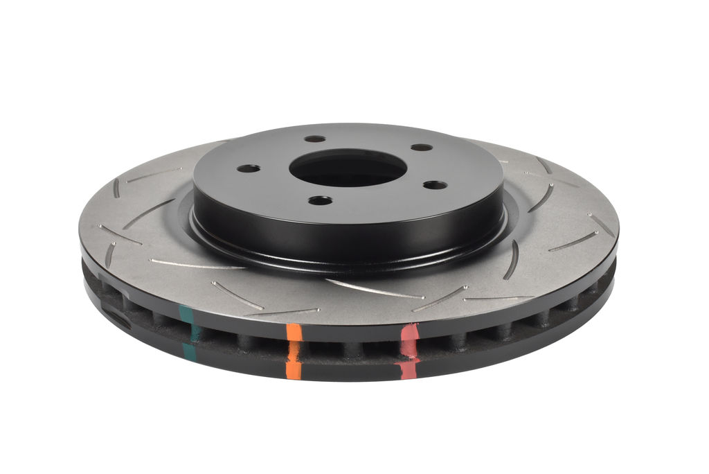 DBA DBA42304S - Slotted 4000 Series T3 Black Brake Rotor with Kangaroo Paw Vanes, Sold Individually