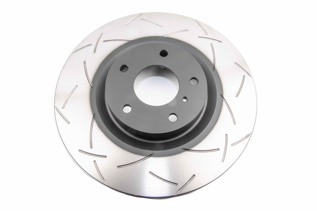 DBA DBA42308S - Slotted 4000 Series T3 Black Brake Rotor with Kangaroo Paw Vanes, Sold Individually