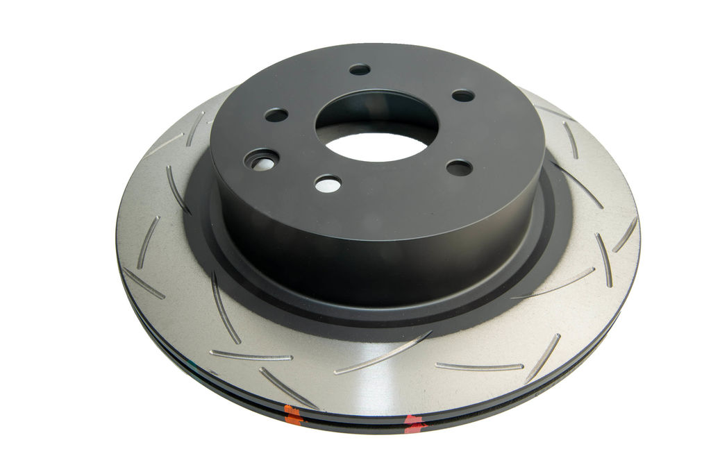 DBA DBA42309S - Slotted 4000 Series T3 Black Brake Rotor with Kangaroo Paw Vanes, Sold Individually