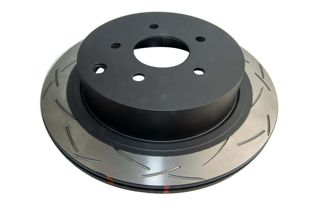 DBA DBA42313S - Slotted 4000 Series T3 Black Brake Rotor with Kangaroo Paw Vanes, Sold Individually
