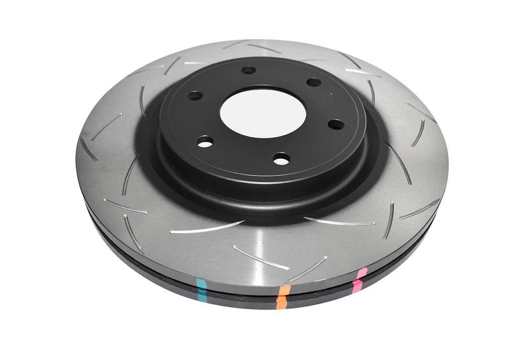 DBA DBA42340S - Slotted 4000 Series T3 Black Brake Rotor with Kangaroo Paw Vanes, Sold Individually
