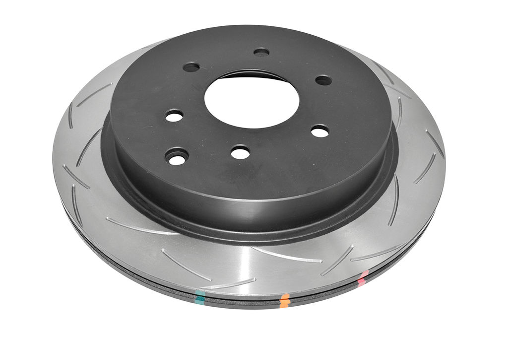 DBA DBA42341S - Slotted 4000 Series T3 Black Brake Rotor with Kangaroo Paw Vanes, Sold Individually