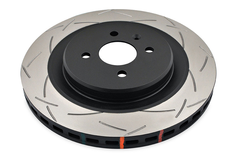 DBA DBA42359S - Slotted 4000 Series T3 Black Brake Rotor with Kangaroo Paw Vanes, Sold Individually