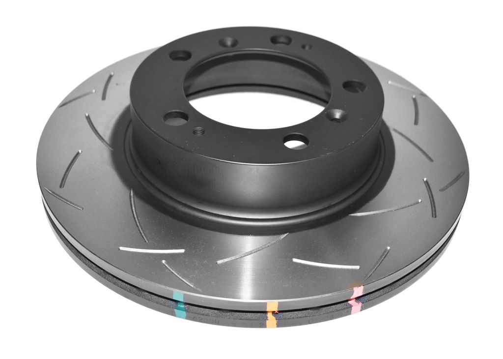 DBA DBA42398S - Slotted 4000 Series T3 Black Brake Rotor with Kangaroo Paw Vanes, Sold Individually