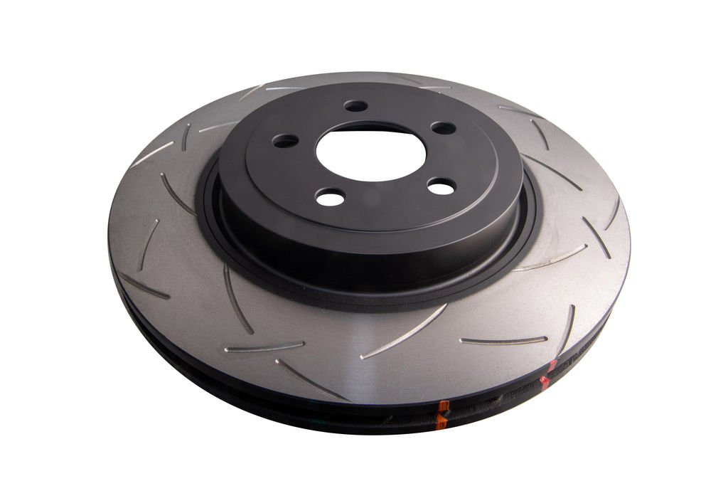 DBA DBA42438S - Slotted 4000 Series T3 Black Brake Rotor with Kangaroo Paw Vanes, Sold Individually