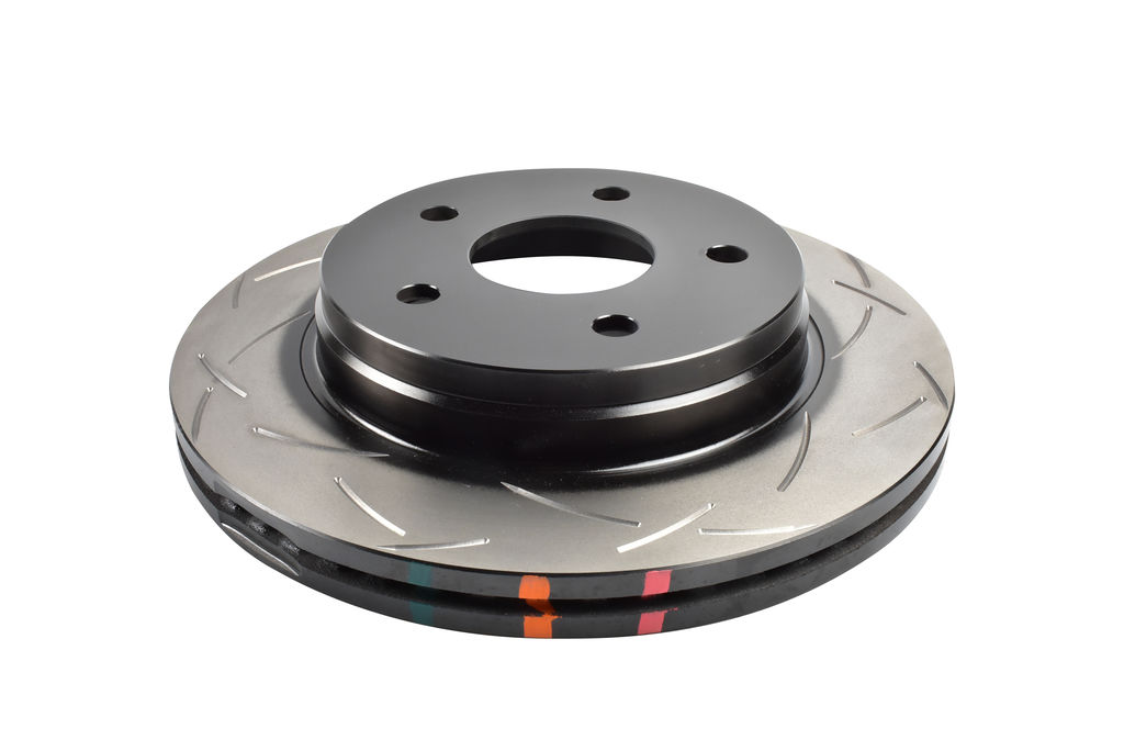 DBA DBA42442S - Slotted 4000 Series T3 Black Brake Rotor with Kangaroo Paw Vanes, Sold Individually