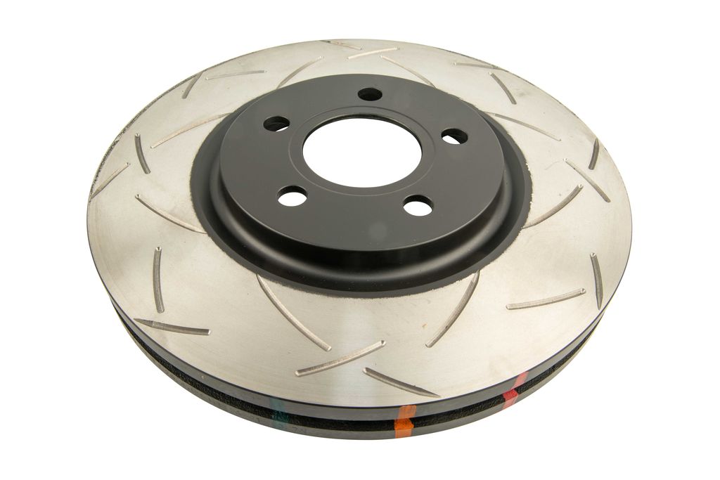 DBA DBA42446S - Slotted 4000 Series T3 Black Brake Rotor with Kangaroo Paw Vanes, Sold Individually