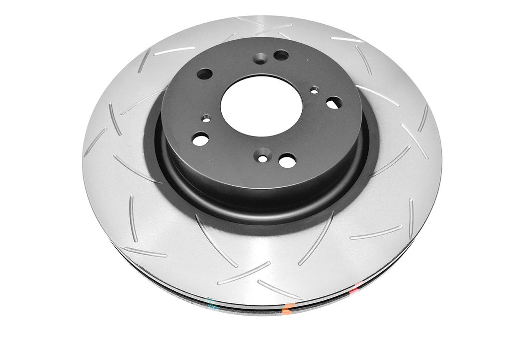 DBA DBA42508S - Slotted 4000 Series T3 Black Brake Rotor with Kangaroo Paw Vanes, Sold Individually